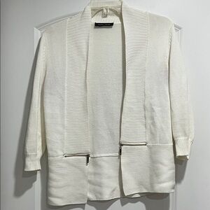 Ivanka Trump Classic White Knit Sweater